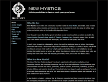 Tablet Screenshot of newmystics.com